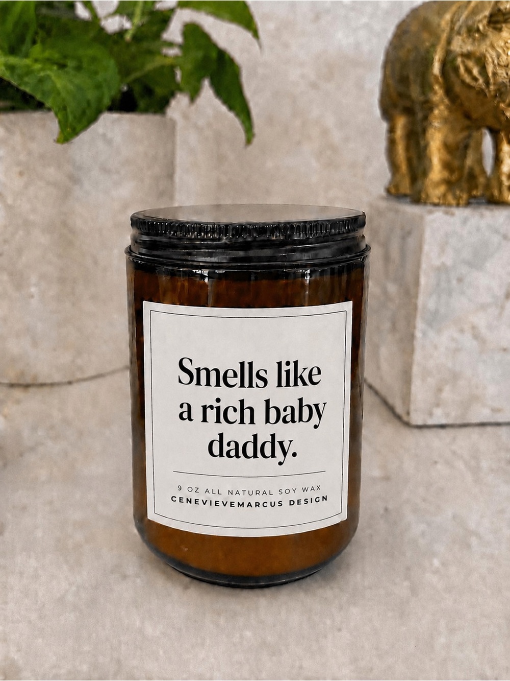 Brown Soy Candle - Rich, Cozy Scent